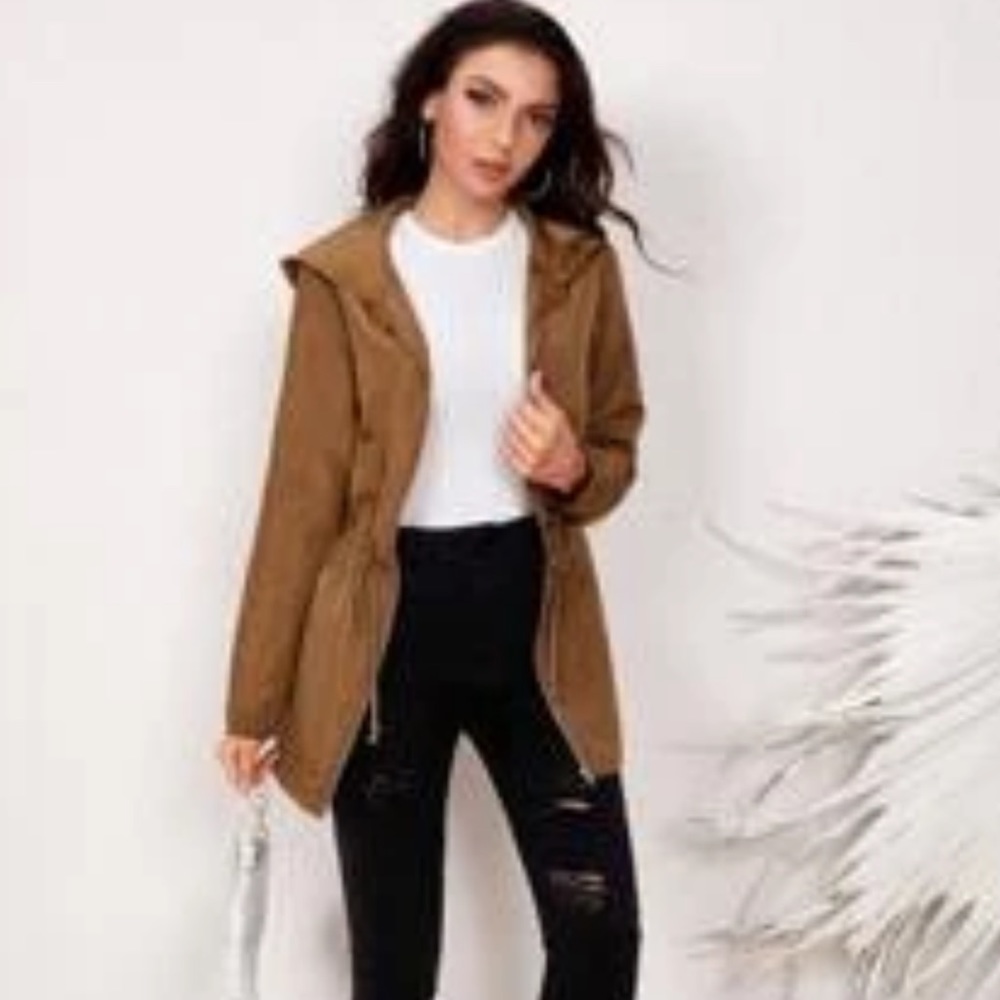 Susina | Camel Hoodie Jacket | XS
